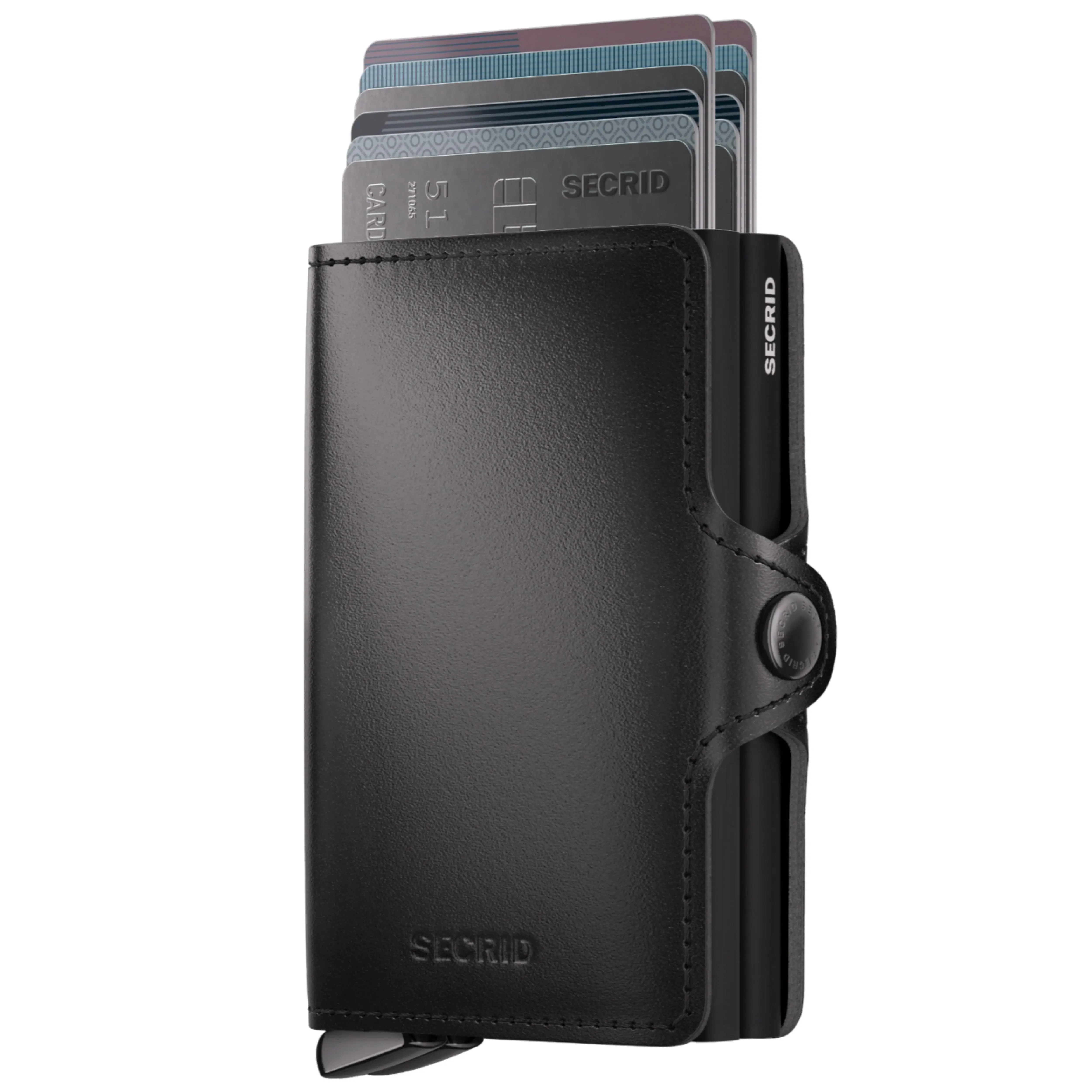 Secrid Premium+ Twinwallet Compact RFID Wallet - Dusk Black+