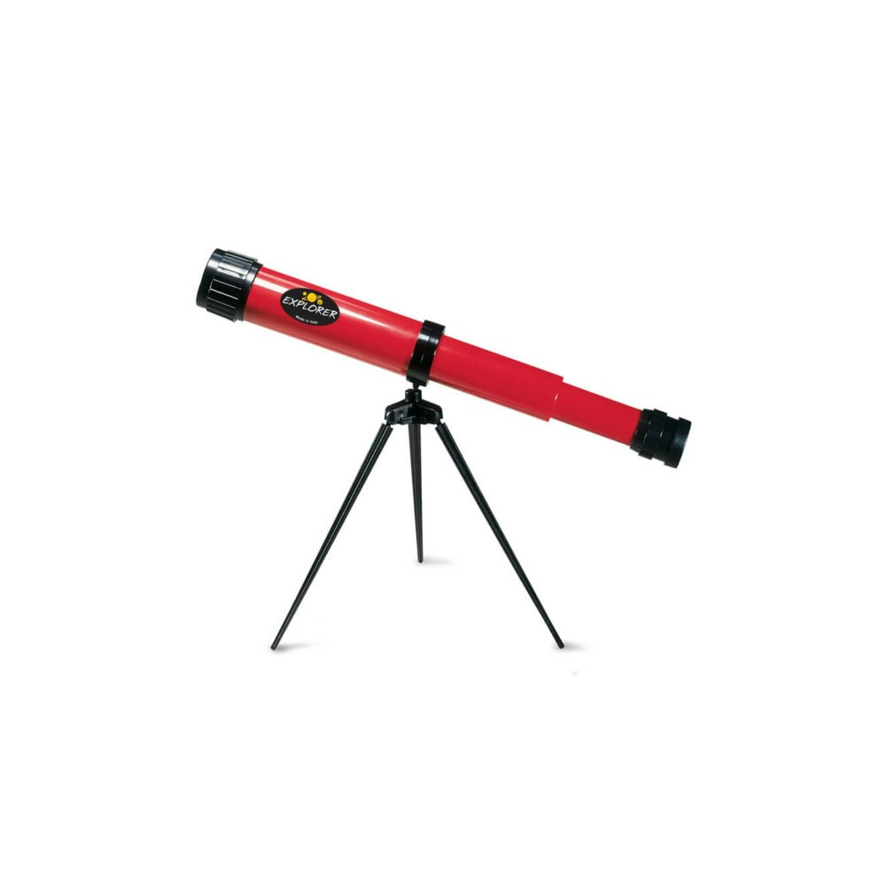 Navir Explorer Telescope 15-25x35 With Tripod - Red