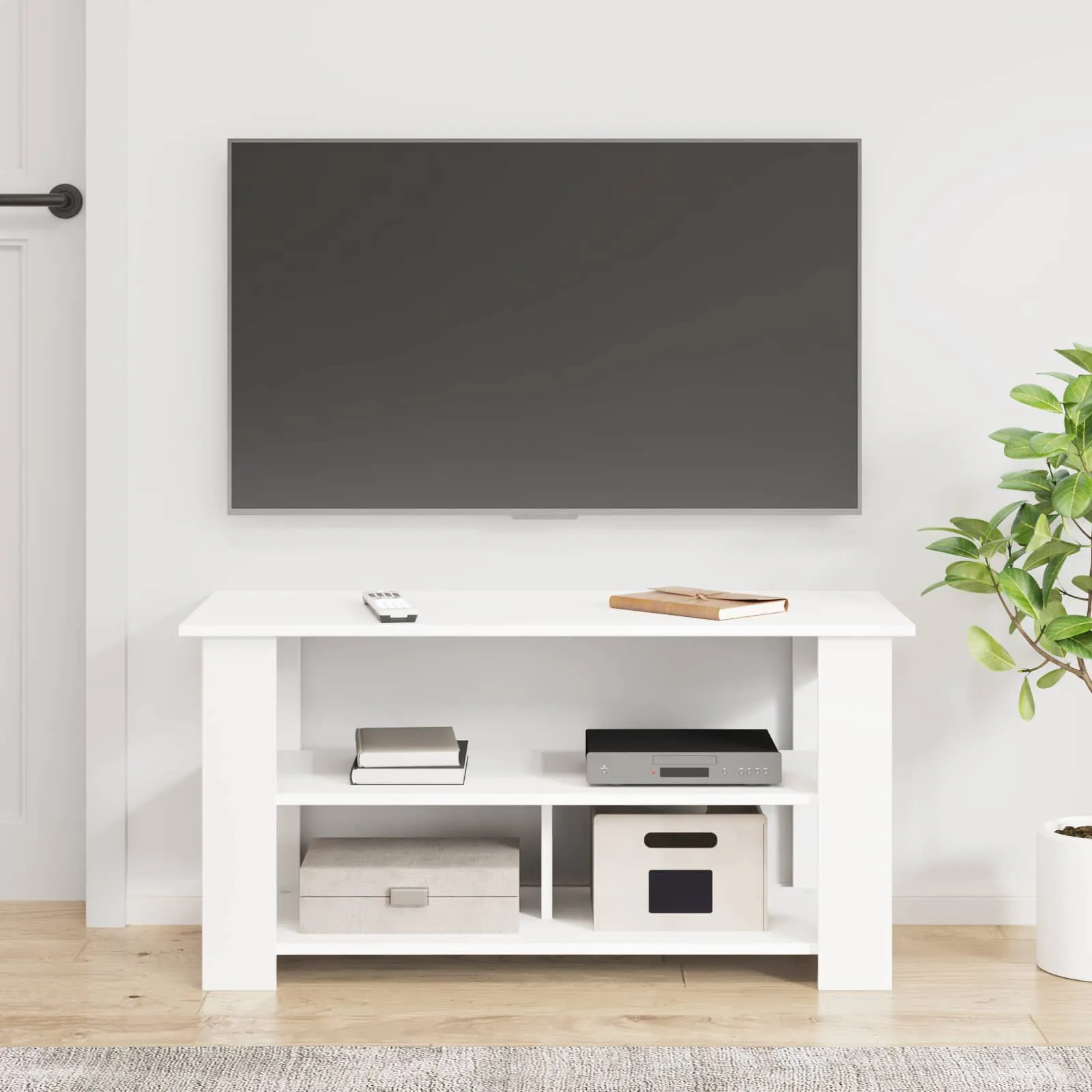 TV stand White 100 x 40 x 50 cm 8000388