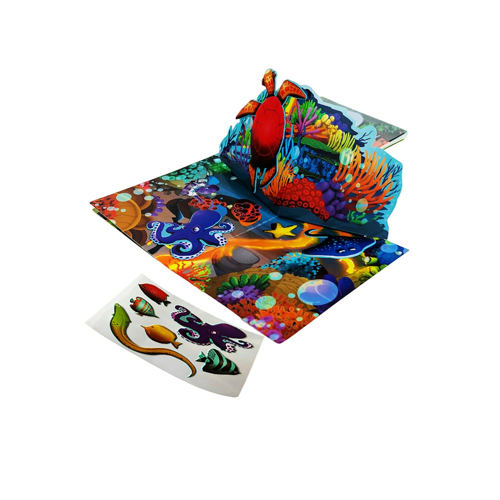 QwiToy qwitoys 3 in 1 tropics & animals 3 in 1 playbook twin pack