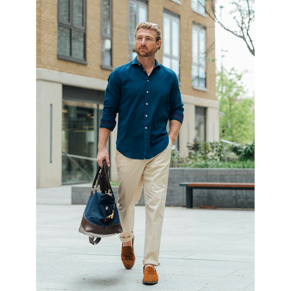 Koy Clothing Teal-blue Kabisa Kikoy Shirt