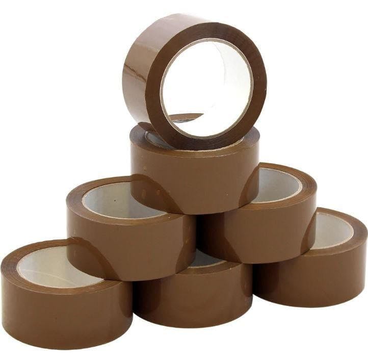 Strong Sticky Packaging Tape 48mm x 75m | Brown Adhesive Shipping Box Tape 45 Micron Heavy Duty