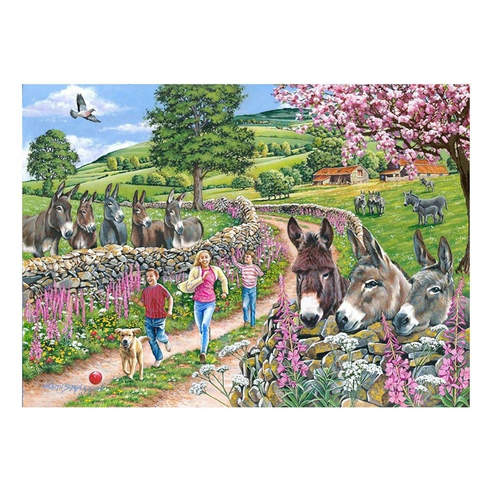 The House of Puzzles Mindy, Muffin & Mo - Big 500 Piece Jigsaw Puzzle