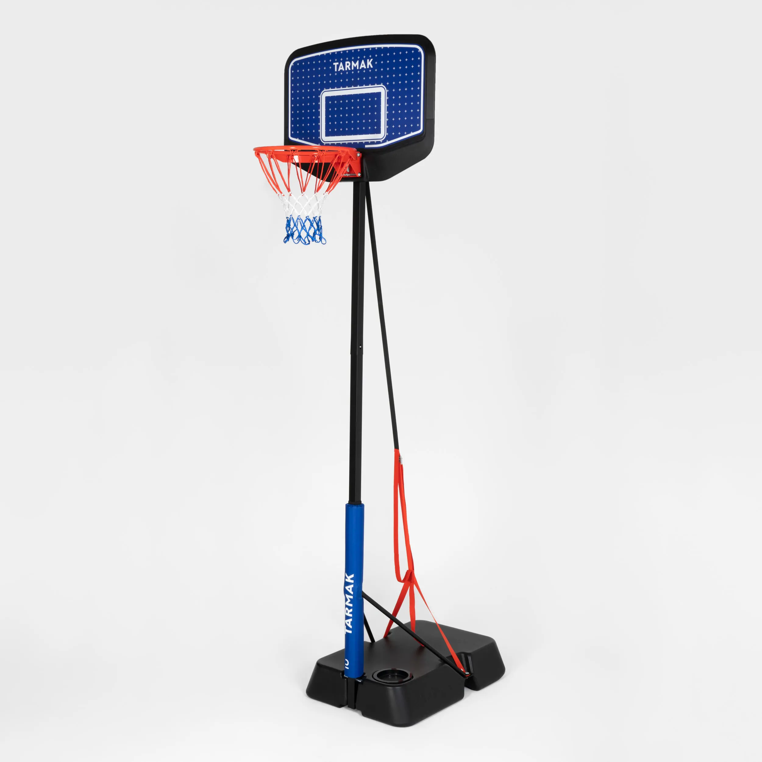 Decathlon | Kids' Adjustable (1.6m to 2.2m) Basketball Hoop on Stand K900 - Blue/Black