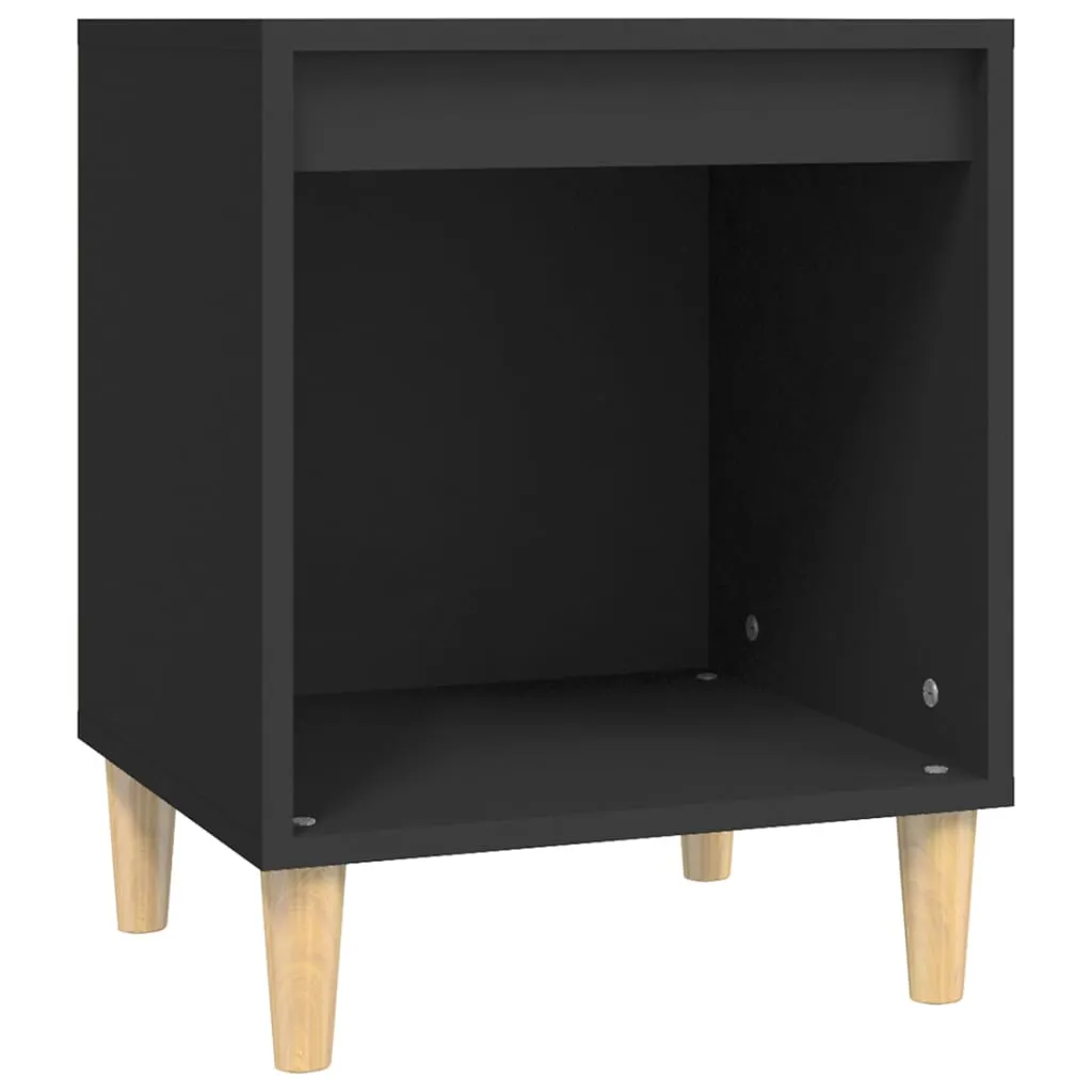 Bedside Cabinet Black 40x35x50 cm Engineered Wood 821860 Bedside Cabinet Black 40x35x50 cm Engineered Wood 821860