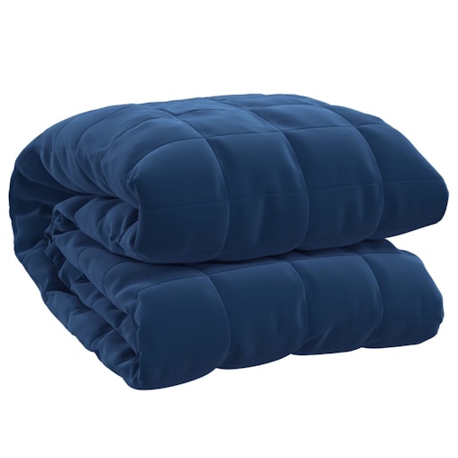 NNEVL Weighted Blanket Blue 120x180 cm 9 kg Fabric NNEVL Weighted Blanket Blue 120x180 cm 9 kg Fabric