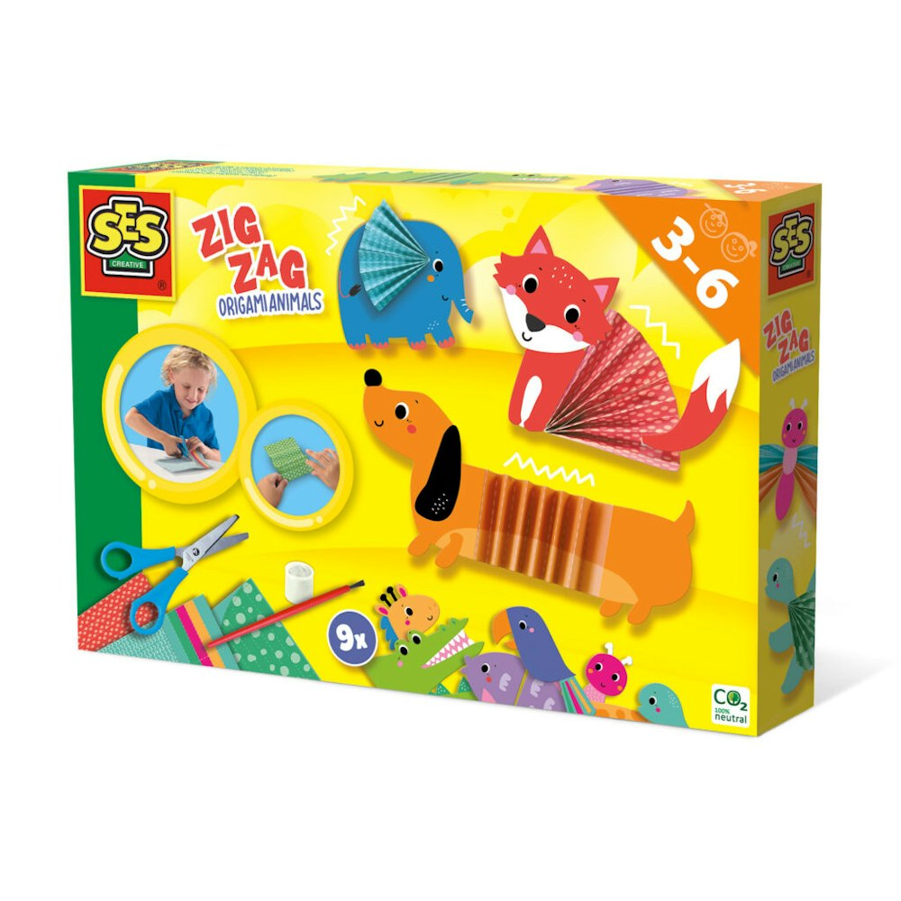 SES Creative Zig Zag Origami Animals