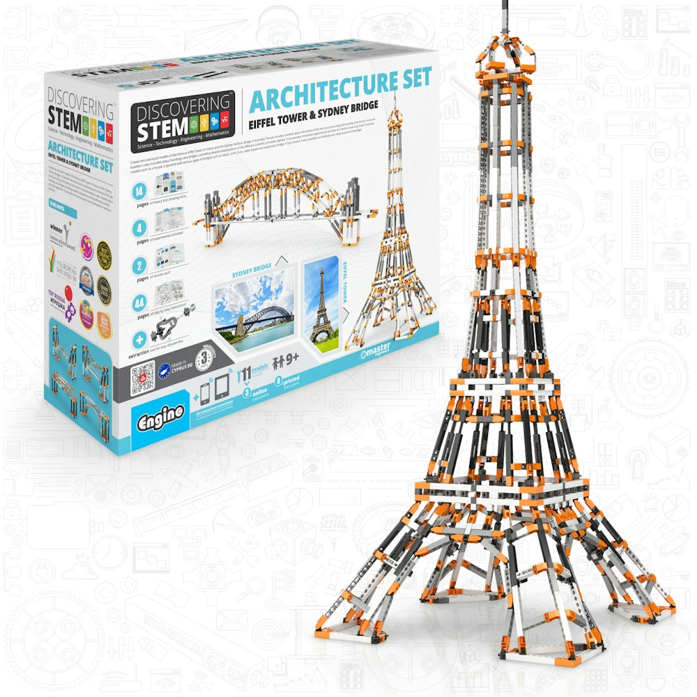 Engino Engino Discovering Stem: Architecture Set (eiffel Tower & Sydney Bridge)