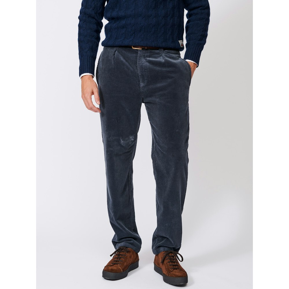 Aubin Barrowby Cord Trouser - Navy