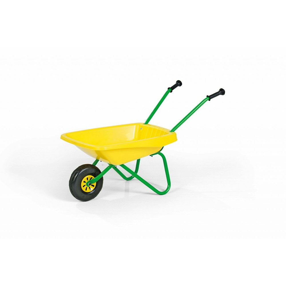 Rolly Rolly Wheelbarrow (yellow And Green Plastic/metal) Ages 2+