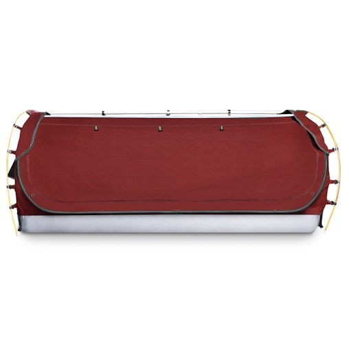 Weisshorn Swag King Single Camping Swags Canvas Free Standing Dome Tent Red w/ 7CM Mattress Weisshorn Swag King Single Camping Swags Canvas Free Standing Dome Tent Red w/ 7CM Mattress