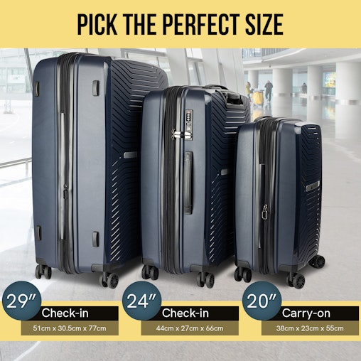 Olympus Astra 24in Lightweight Hard Shell Suitcase - Aegean Blue Olympus Astra 24in Lightweight Hard Shell Suitcase - Aegean Blue