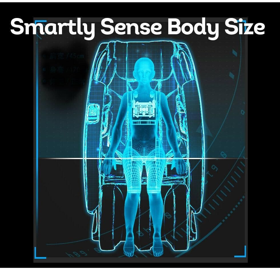 Mason Taylor S1 Full Body Electric Massage Chair L-Track Neck Foot Massager - Champagne