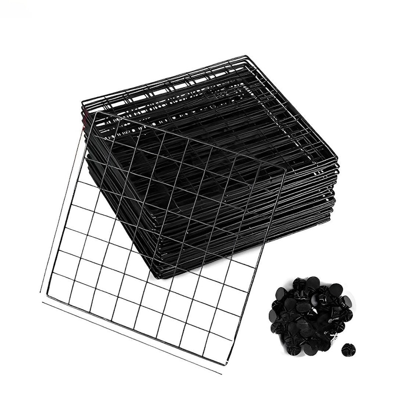 SOGA 2X Black Portable 6-Cube 3 Column Storage Organiser Foldable DIY Modular Grid Space Saving Shelf image number null