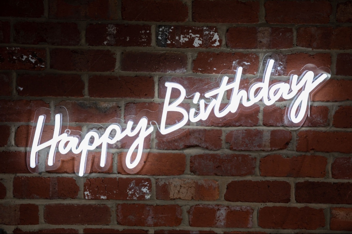 Neon Collective Co Happy Birthday Neon Sign Hire For Sale
