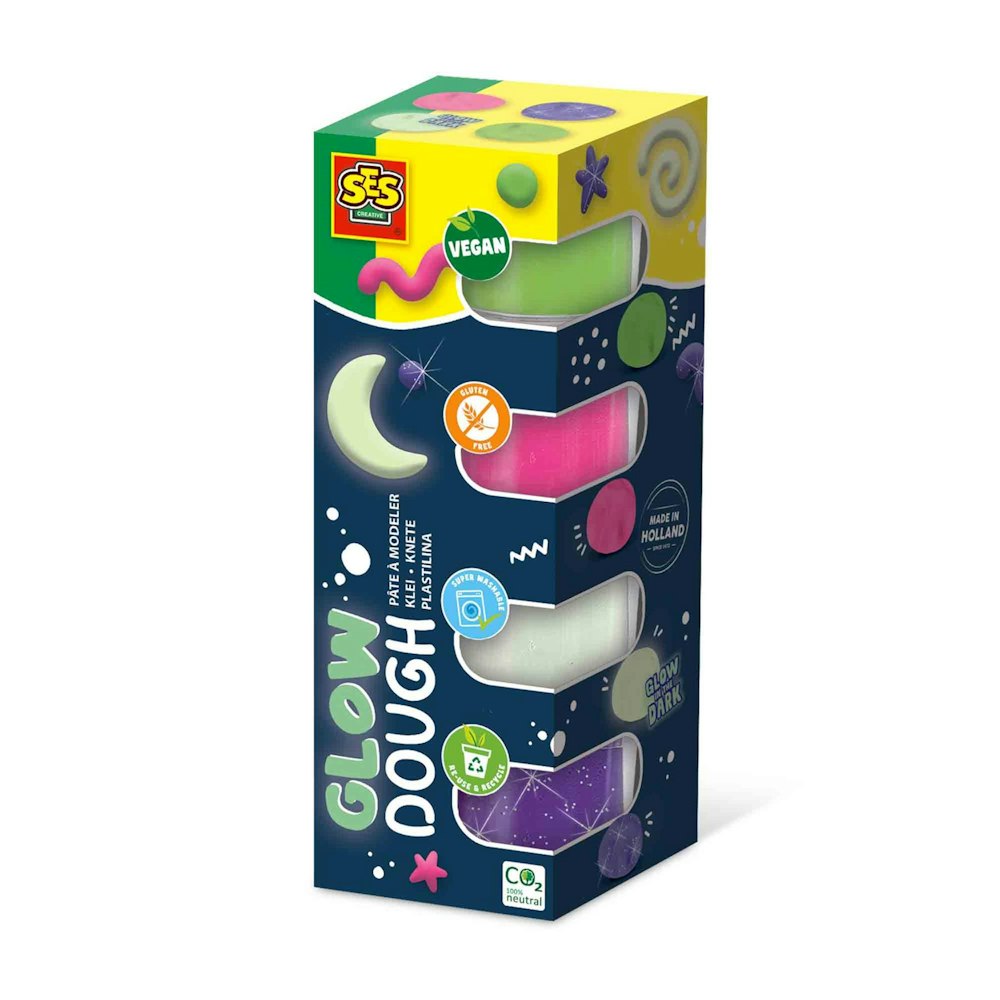 SES Creative Feel Good Dough - Glow (4x90g)