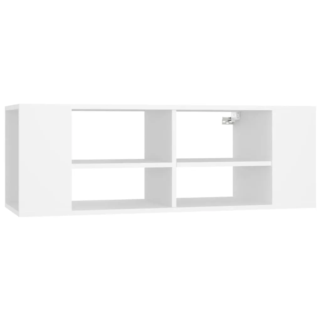Wall-Mounted TV Cabinet White 102x35x35 cm Engineered Wood 806238 Wall-Mounted TV Cabinet White 102x35x35 cm Engineered Wood 806238