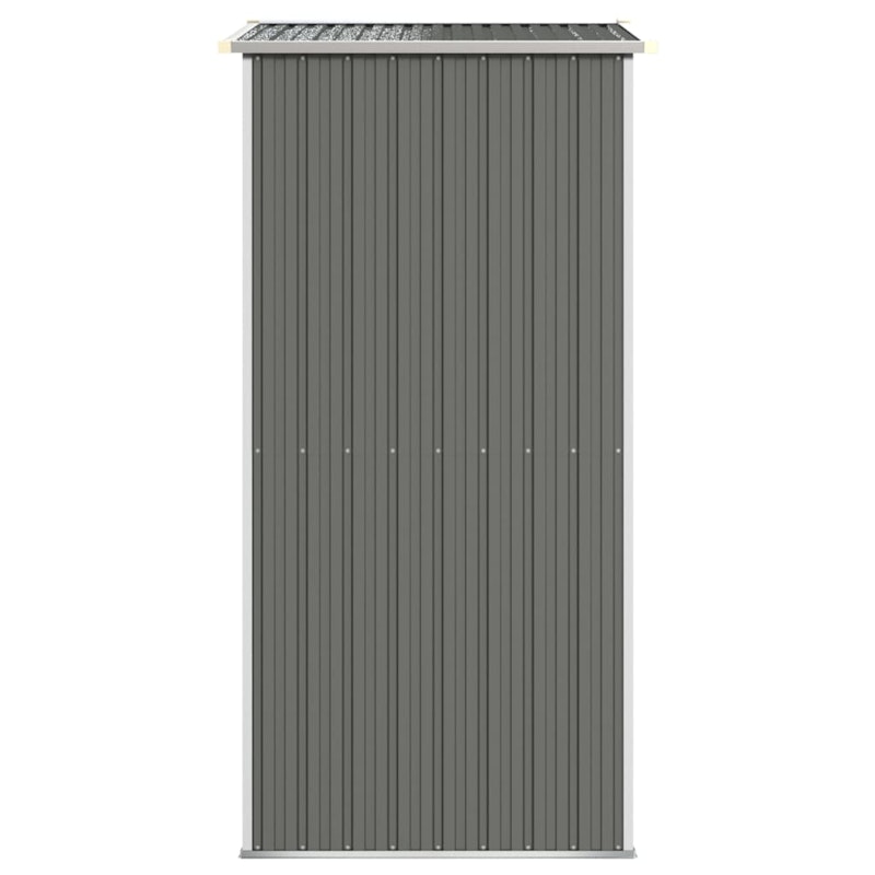 NNEVL Garden Shed Light Grey 192x108x223 cm Galvanised Steel image number null