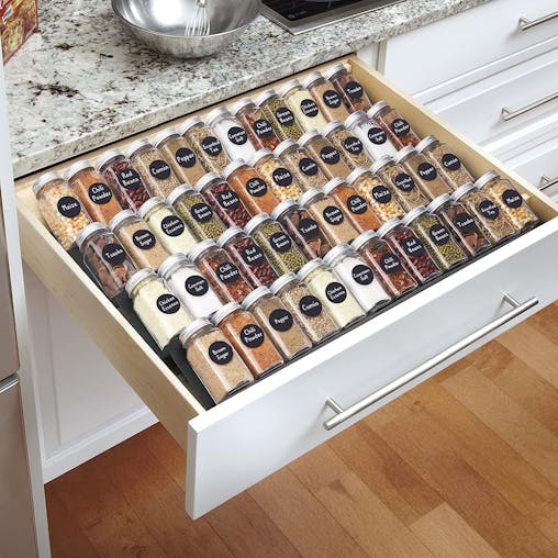 Buy Kitchen Spice Rack Drawer Organizer, Tier Adjustable at