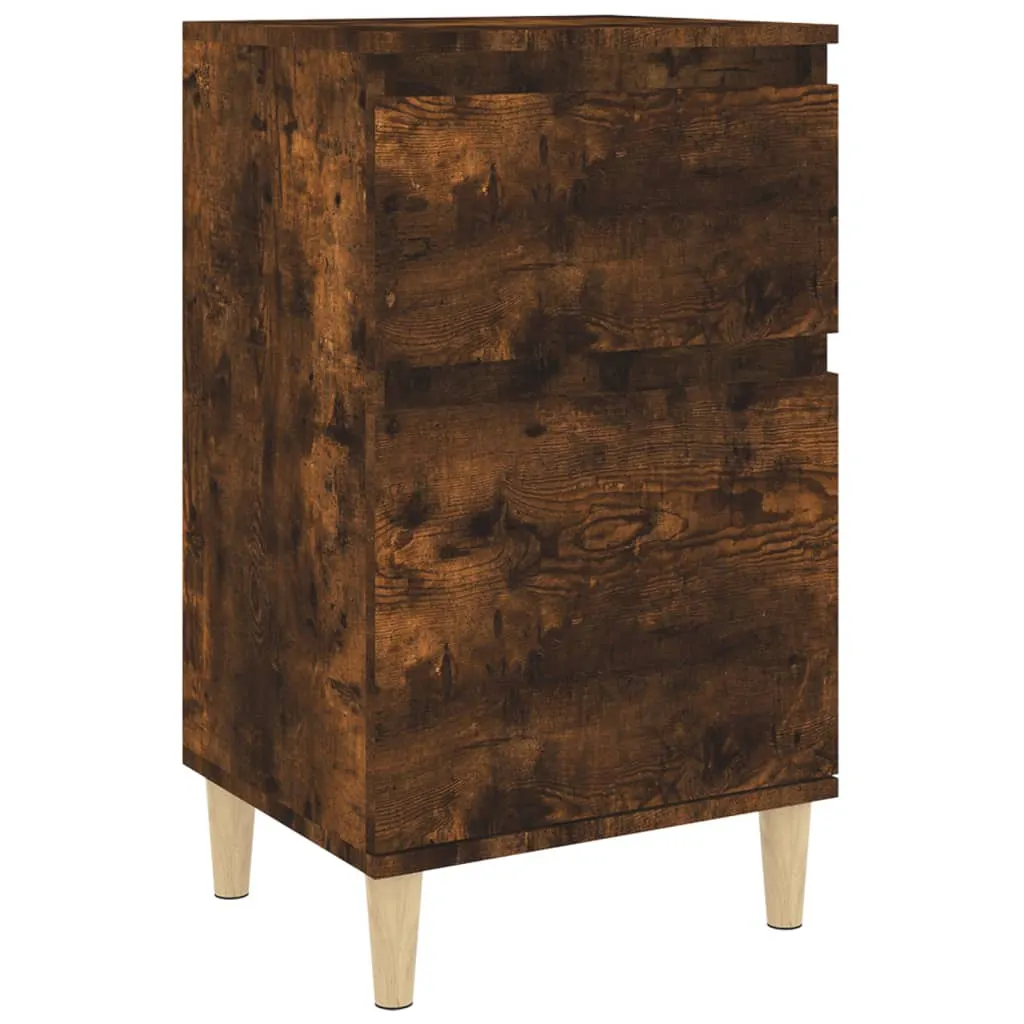 Bedside Cabinet Smoked Oak 40x35x70 cm 819702 Bedside Cabinet Smoked Oak 40x35x70 cm 819702