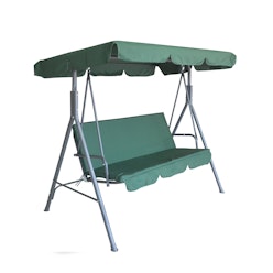 Milano Outdoor Swing Bench Seat Chair Canopy Furniture 3 Seater Garden Hammock || Colour: Dark Green Milano Outdoor Swing Bench Seat Chair Canopy Furniture 3 Seater Garden Hammock || Colour: Dark Green