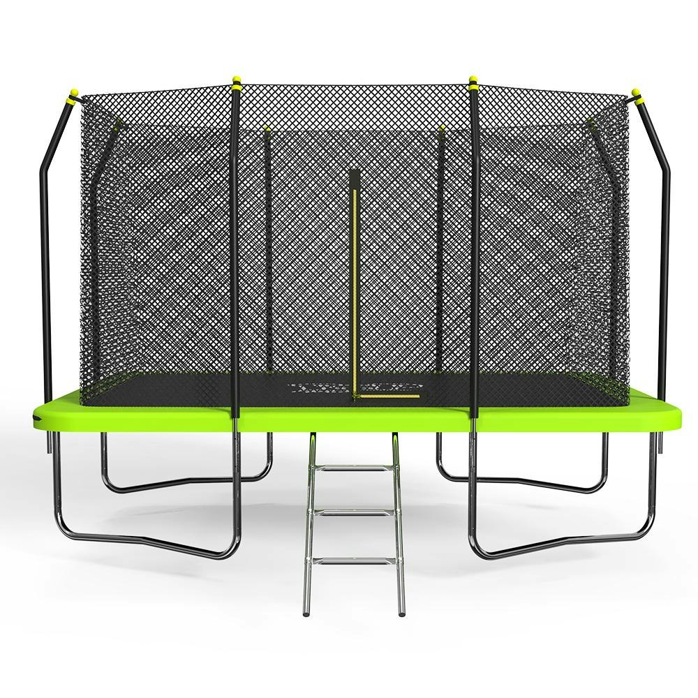 Pop Master 6X9FT Rectangular Trampoline with Spring Ladder Safety Net Kids
