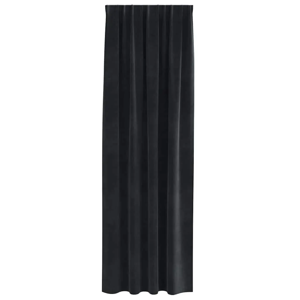 Blackout Curtains 2 pcs Black 140 x 260 cm Velvet 4107172