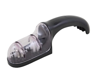 Savannah 19cm Duo Roll Knife Sharpener Knives Sharpening Diamond Steel Black Savannah 19cm Duo Roll Knife Sharpener Knives Sharpening Diamond Steel Black