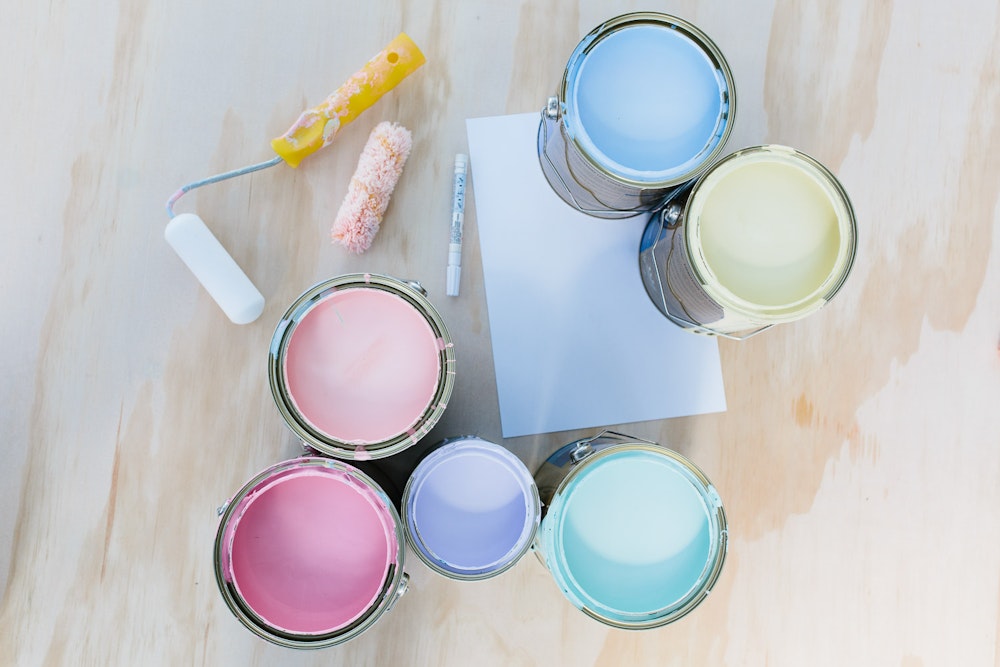 LENZO Haymes Painted Wedding Backdrop