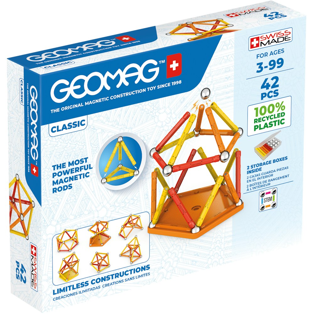 Geomag Classic 42 Magnetic Shapes - 42 Pieces