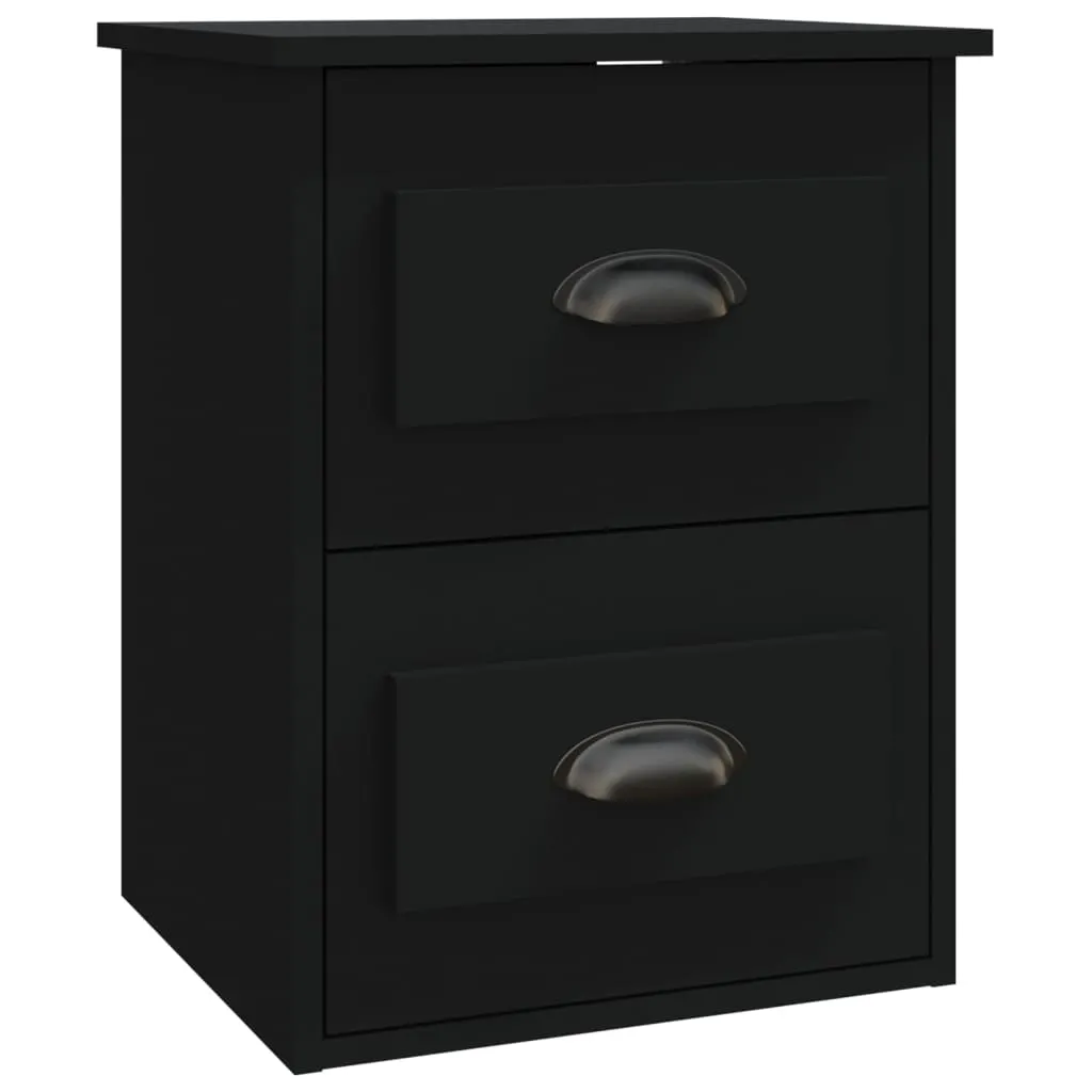 Wall-mounted Bedside Cabinet Black 41.5x36x53cm 816394 Wall-mounted Bedside Cabinet Black 41.5x36x53cm 816394