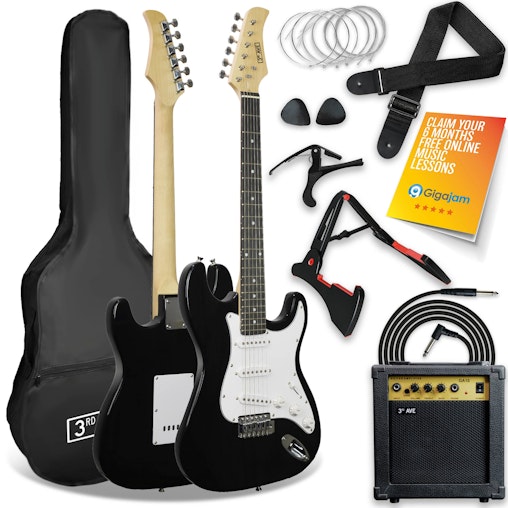 3rd Avenue Electric Guitar Pack - Black image number null
