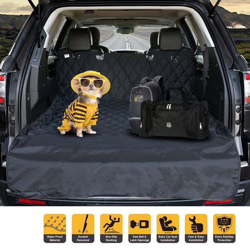 SOGA Premium Car Trunk Pet Mat Boot Cargo Liner Waterproof Seat Cover Protector Hammock Non-Slip Pet Travel Essentials image number null
