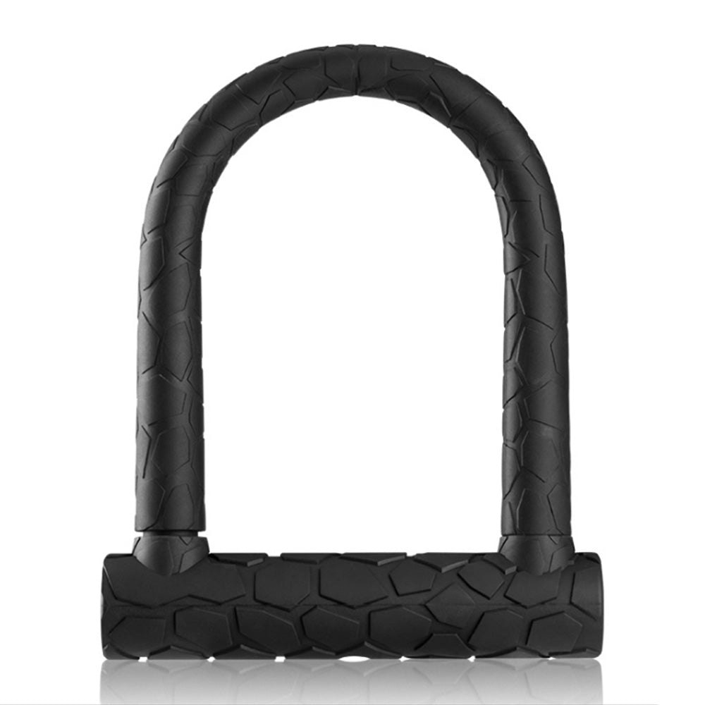 Fashion Bicycle U-Lock Solid Alloy Steel Waterproof Silicone Rubber Bike Accessories