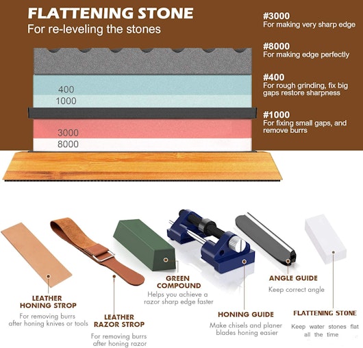 Knife Sharpening Stone,4 Side Grit 400/1000 3000/8000 Whetstones Knife Sharpening Stone,4 Side Grit 400/1000 3000/8000 Whetstones
