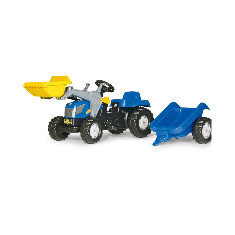 Rolly Rolly Kid New Holland Tvt 190 Tractor With Frontloader And Trailer (ages 2 - 5)