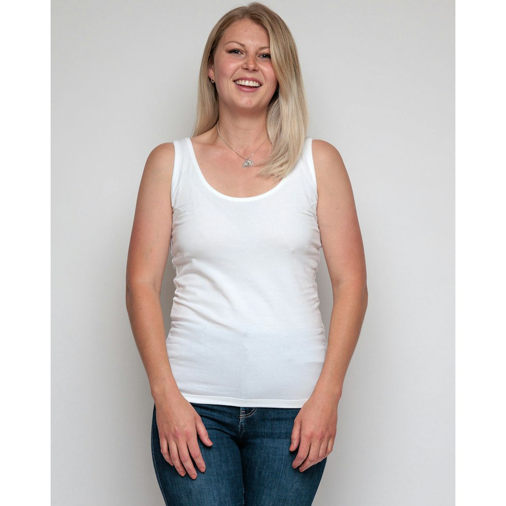 Bshirt Women's Vest In White