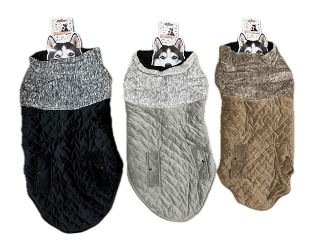 80cm Quilted Dog Jacket Coat Warm Winter Pet Clothes Vest Padded Windbreaker 80cm Quilted Dog Jacket Coat Warm Winter Pet Clothes Vest Padded Windbreaker