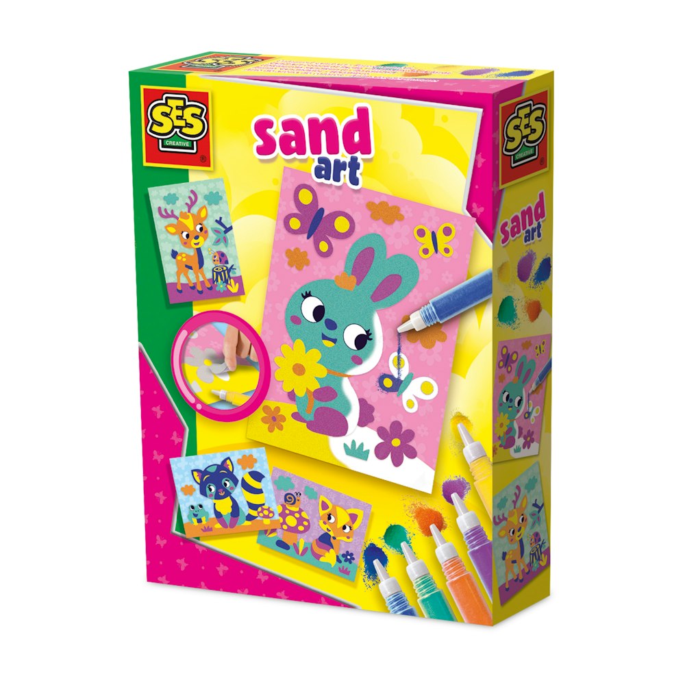 SES Creative Coloured Sand Art - Forest Animals