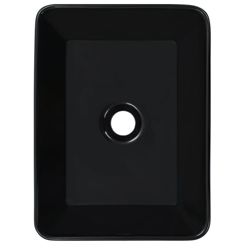 NNEVL Wash Basin 40x30x13 cm Ceramic Black image number null