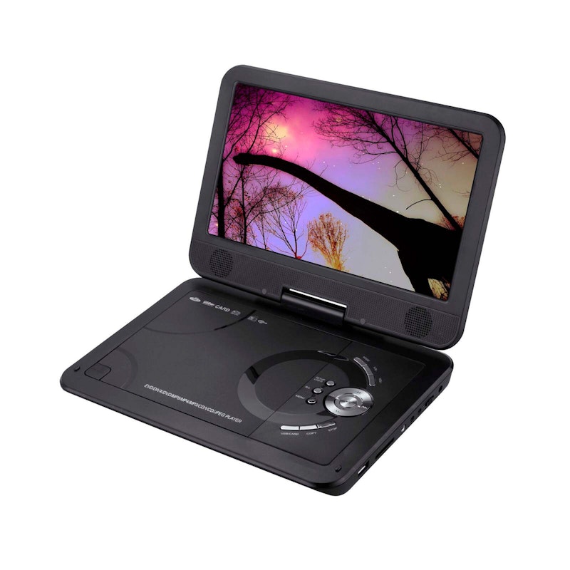 10.1" Portable DVD Player w/ 270-Degrees Swivel-Screen & Rechargeable image number null