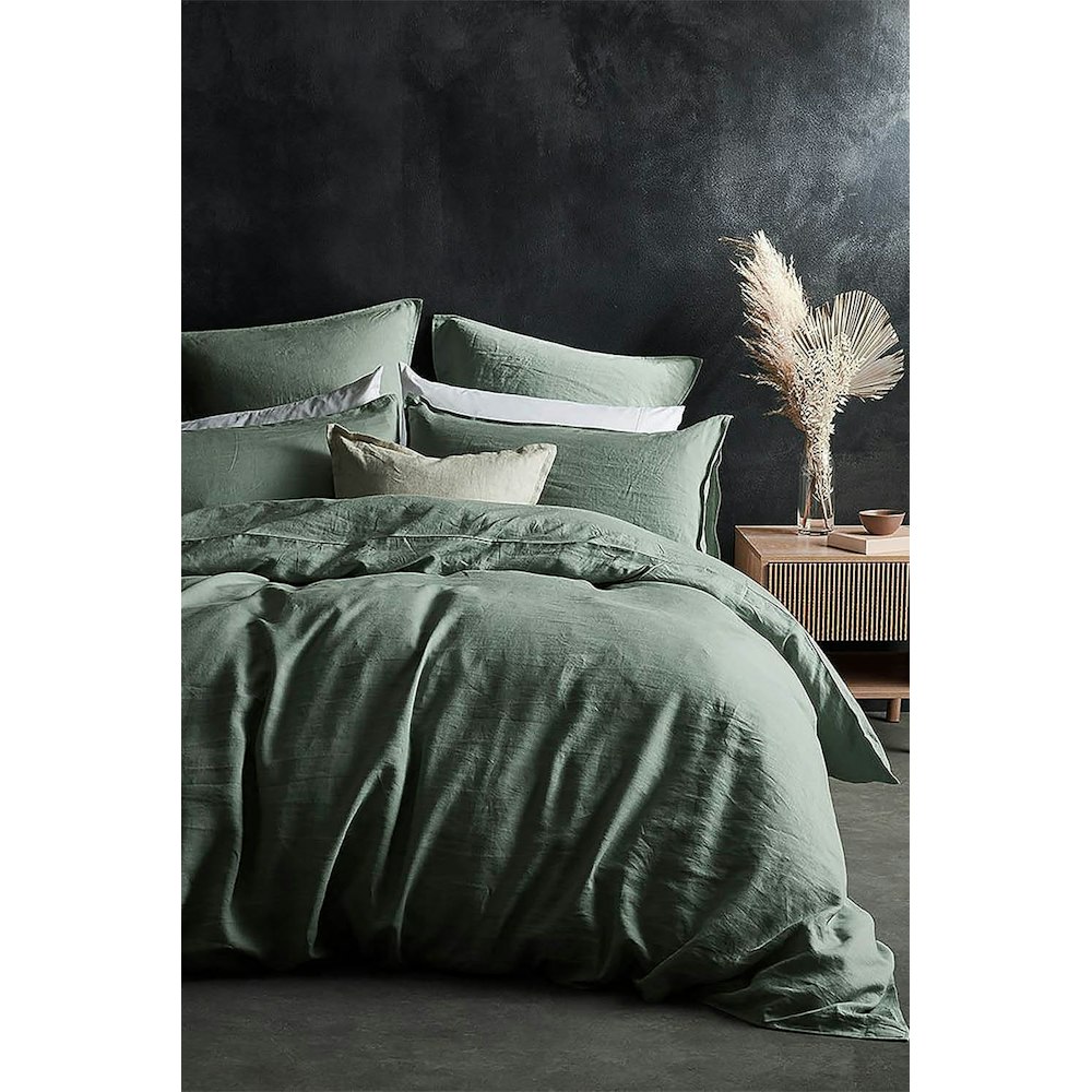 Lazy Linen Duvet Cover Charcoal