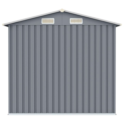 NNEVL Garden Shed Grey 205x129x183 cm Galvanised Steel NNEVL Garden Shed Grey 205x129x183 cm Galvanised Steel
