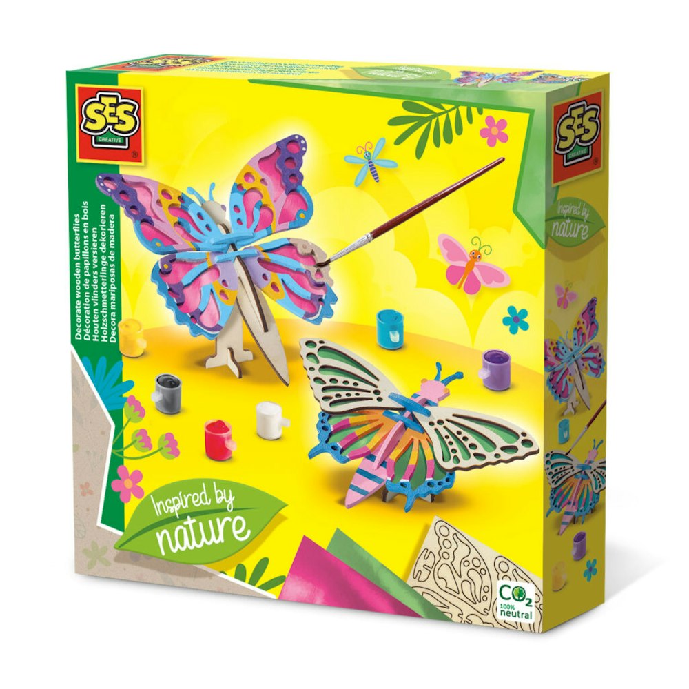 SES Creative Decorate Wooden Butterflies - Inspired By Nature