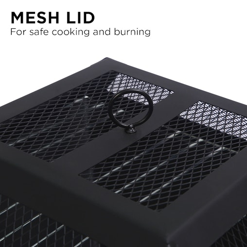 Wallaroo Portable BBQ Fire Pit with Mesh Cover Wallaroo Portable BBQ Fire Pit with Mesh Cover