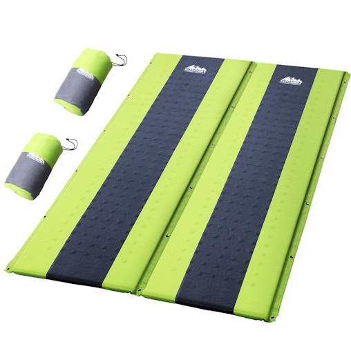 Weisshorn Self Inflating Mattress Camping Sleeping Mat Air Bed Pad Double Green image number null