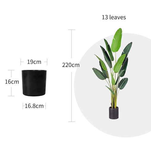 SOGA 4X 220cm Artificial Giant Green Birds of Paradise Tree Fake Tropical Indoor Plant Home Office Decor SOGA 4X 220cm Artificial Giant Green Birds of Paradise Tree Fake Tropical Indoor Plant Home Office Decor