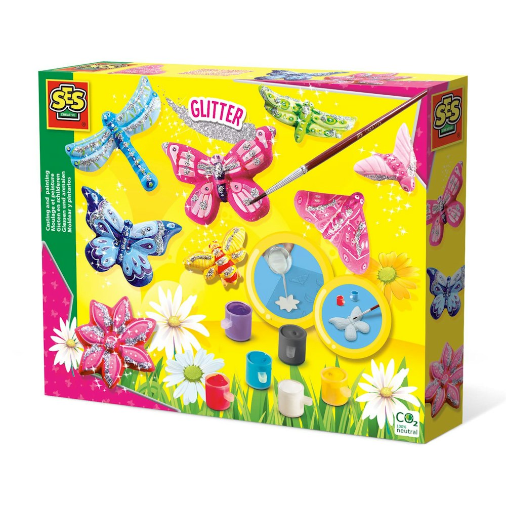 SES Creative Casting And Painting - Butterfly And Glitter
