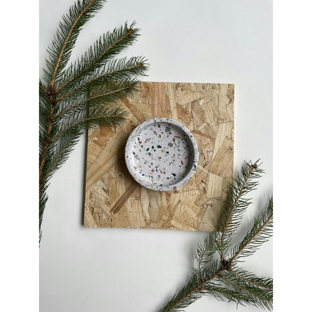 Smudge Creations Forrest Terrazzo Round Trinket Dish/coaster