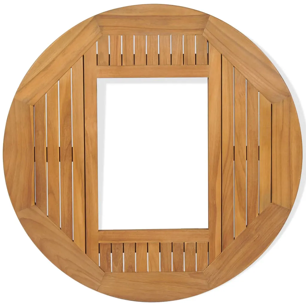 Beer Crate Tabletop Teak 70 cm 43807
